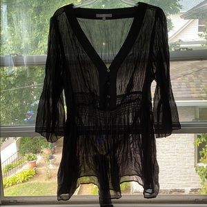 Sheer All Black Tunic
